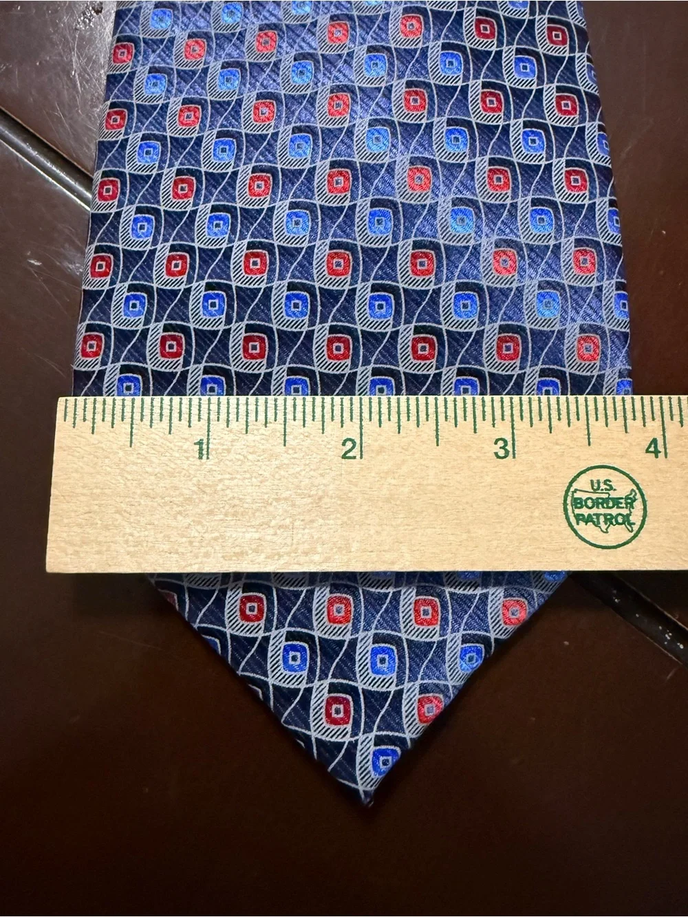Chaps Blue & Black Striped Tie